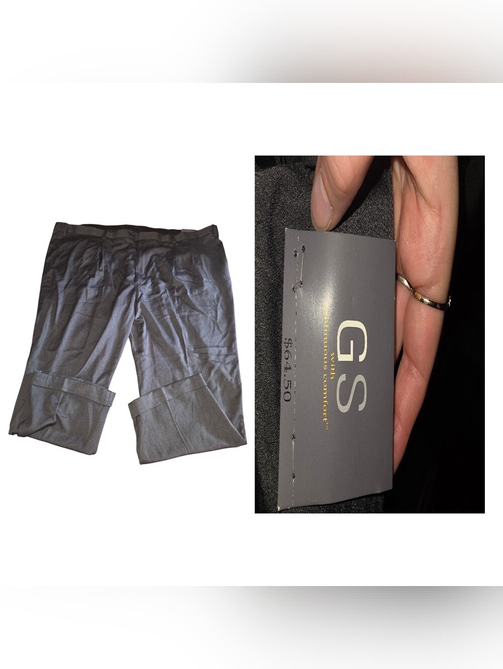 6/10/2. GS Stretch Men’s Gray Casual Pants (NWT)